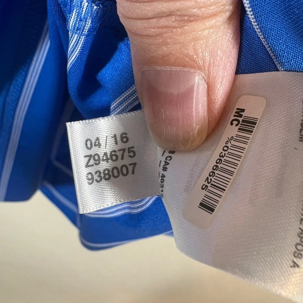 Adidas Puremotion Mens Kansas Jayhawks KU Polo Golf Shirt Blue XL Athleisure